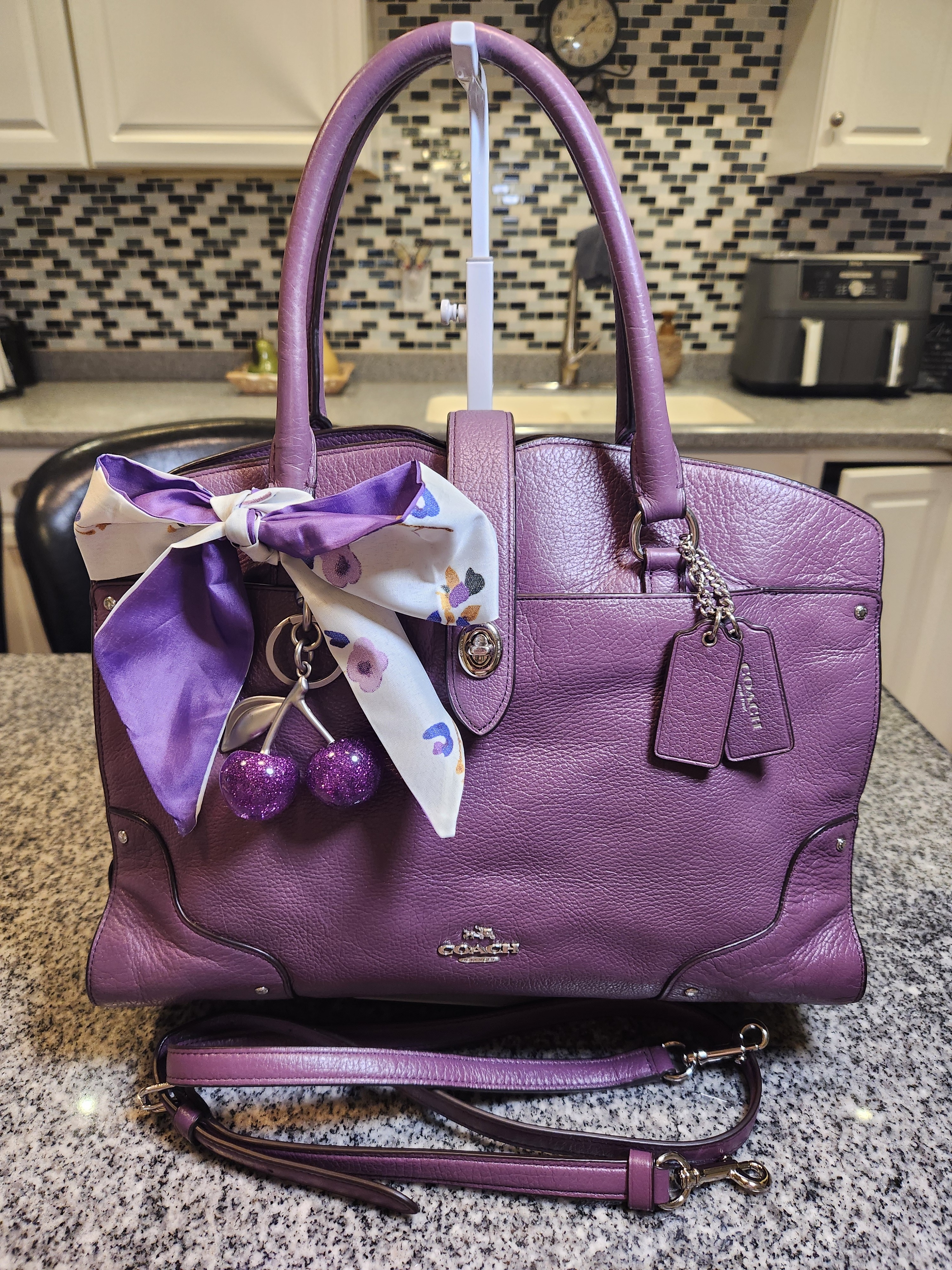 Coach Mercer 30 Satchel With Long Strap